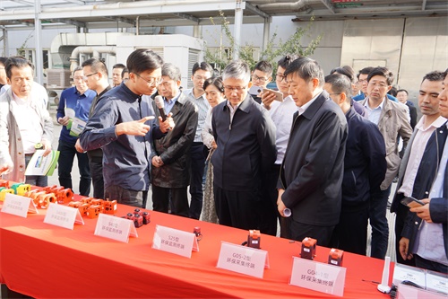 江苏省生态环境厅领导现场调研im电竞承建环保用电监控系统